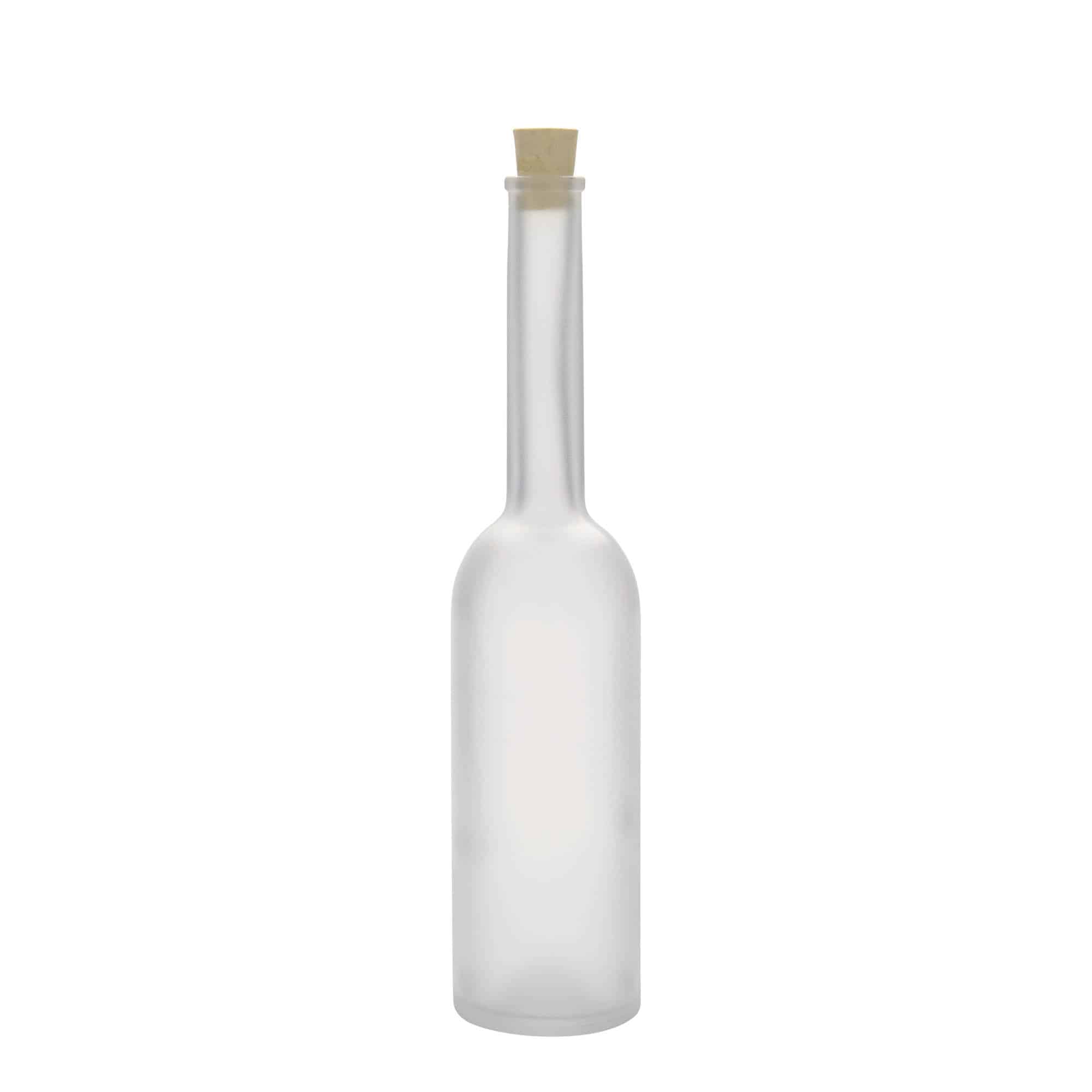 200 ml Glasflasche 'Opera', geeist, Mündung: Kork