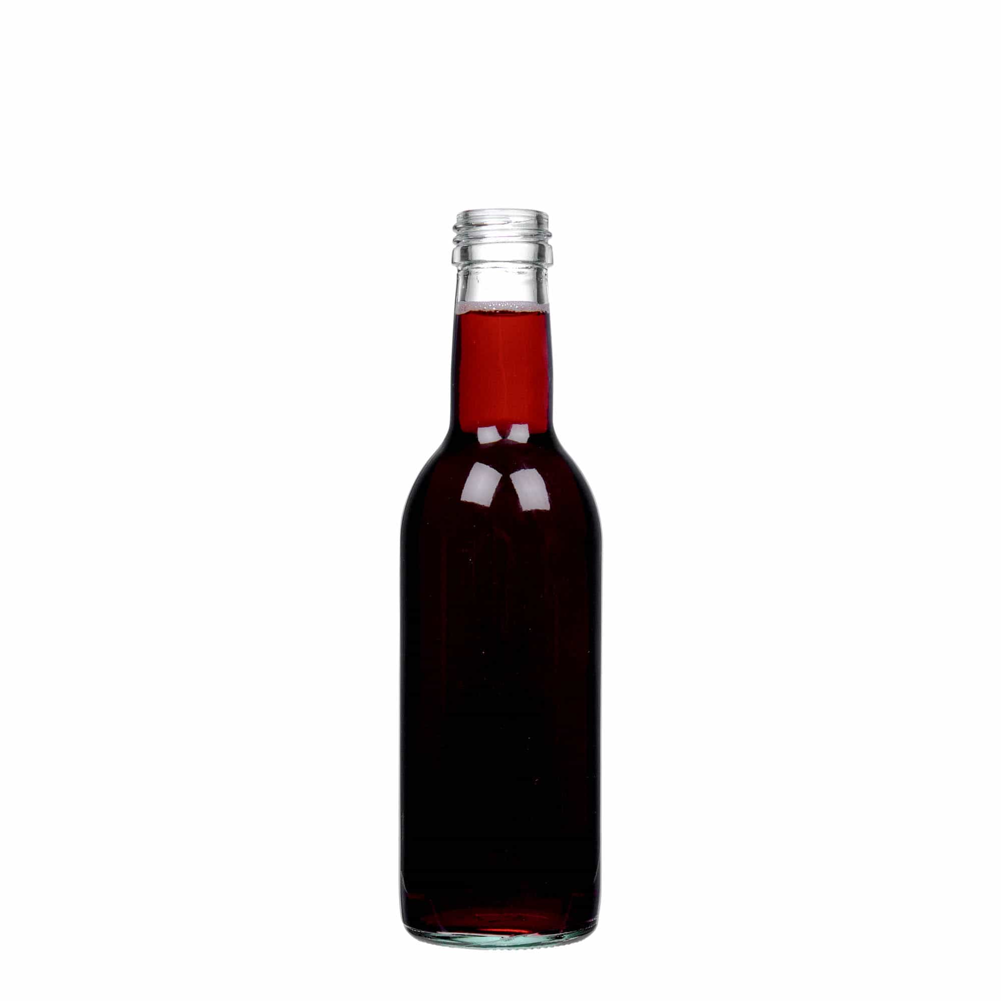 250 ml Glasflasche 'Bordeaux', Mündung: PP 28