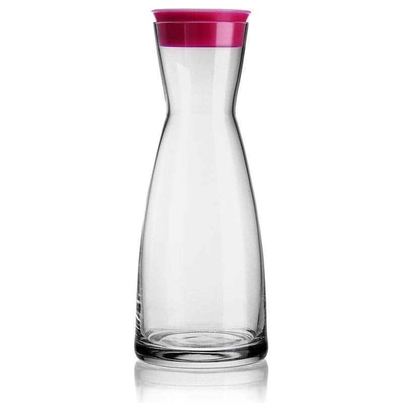 1.000 ml Karaffe 'Ypsilon', Glas, pink