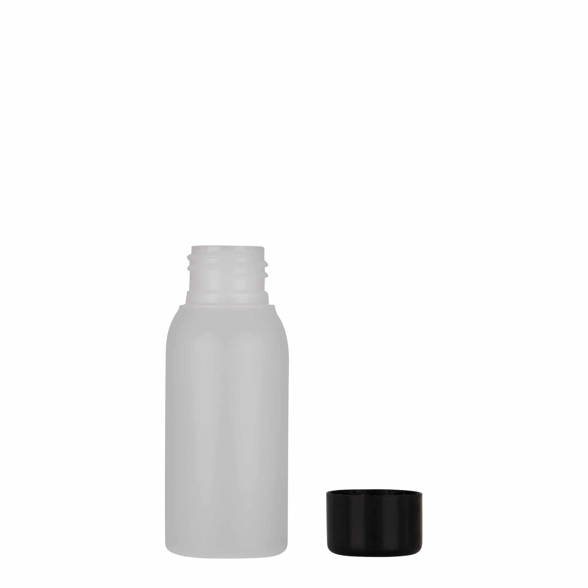 50 ml Kunststoffflasche 'Tuffy', HDPE, natur, Mündung: GPI 24/410