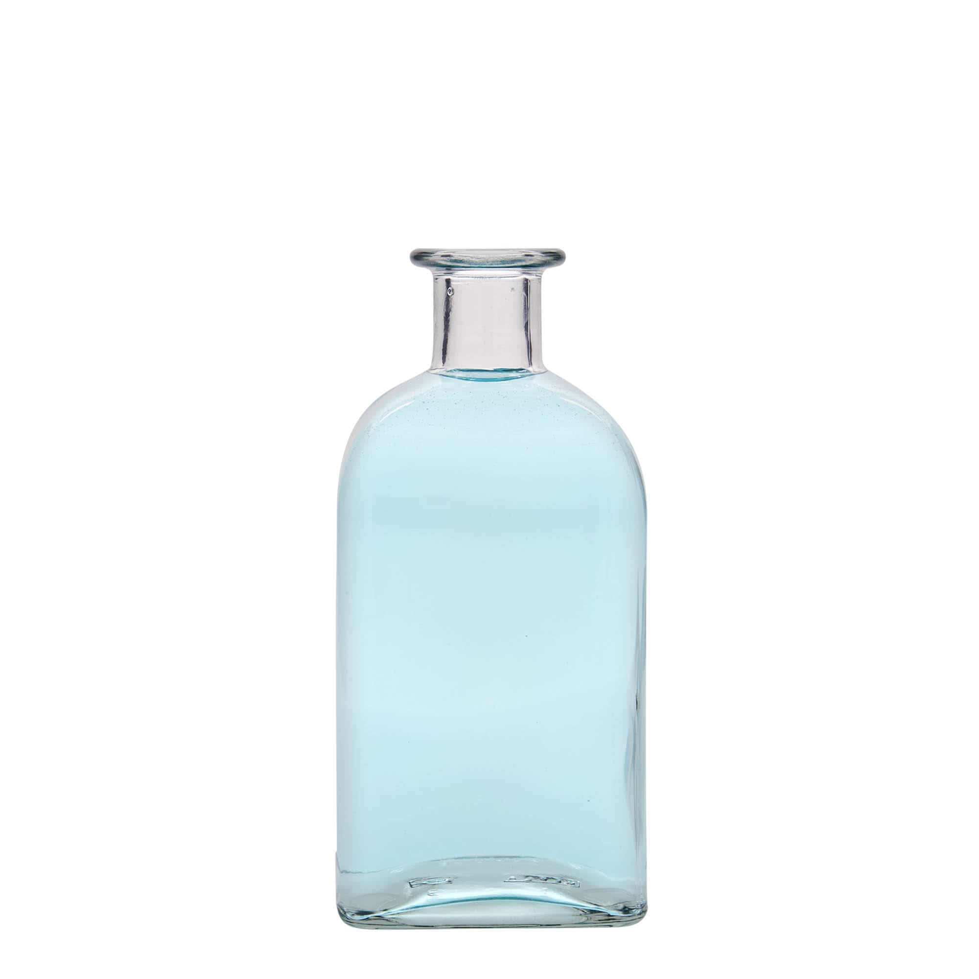 500 ml Glasflasche Apotheker Carré, quadratisch, Mündung: Kork