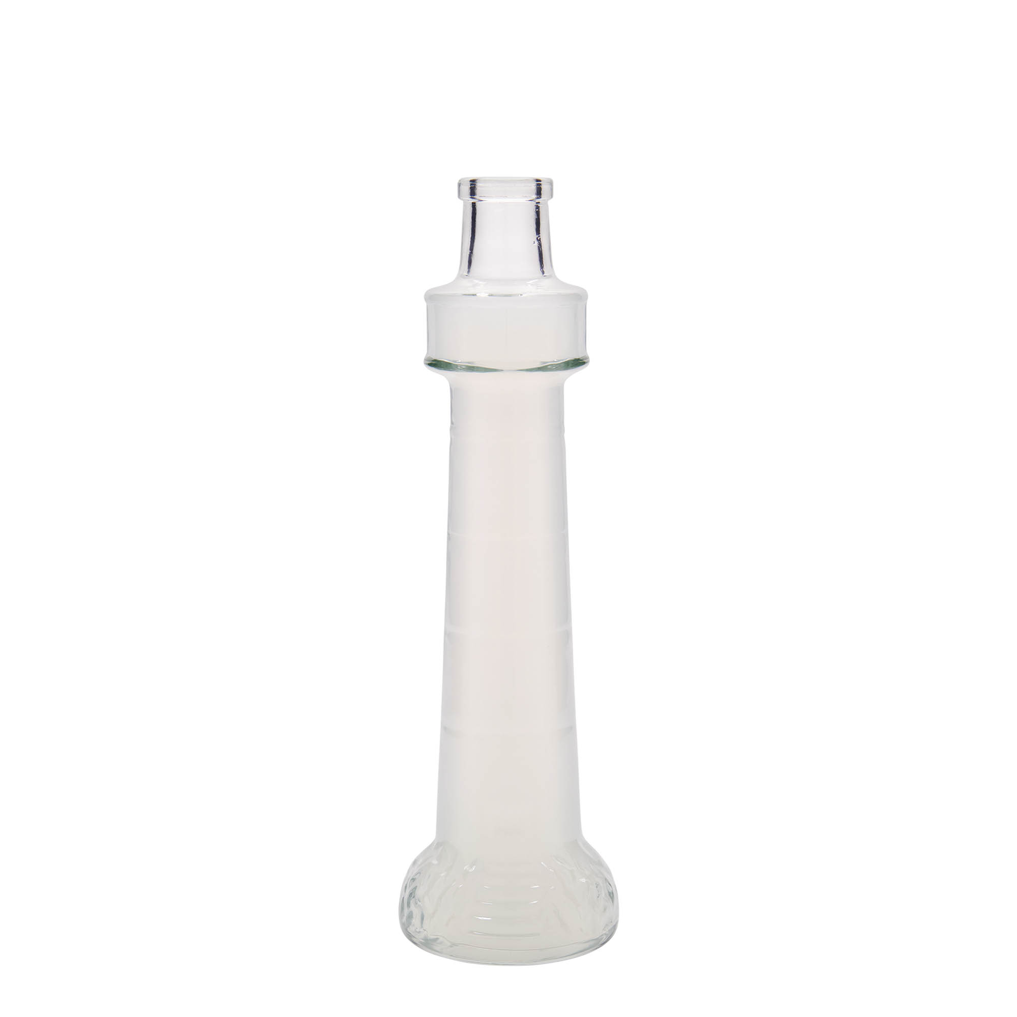 200 ml Glasflasche 'Leuchtturm', Mündung: Kork