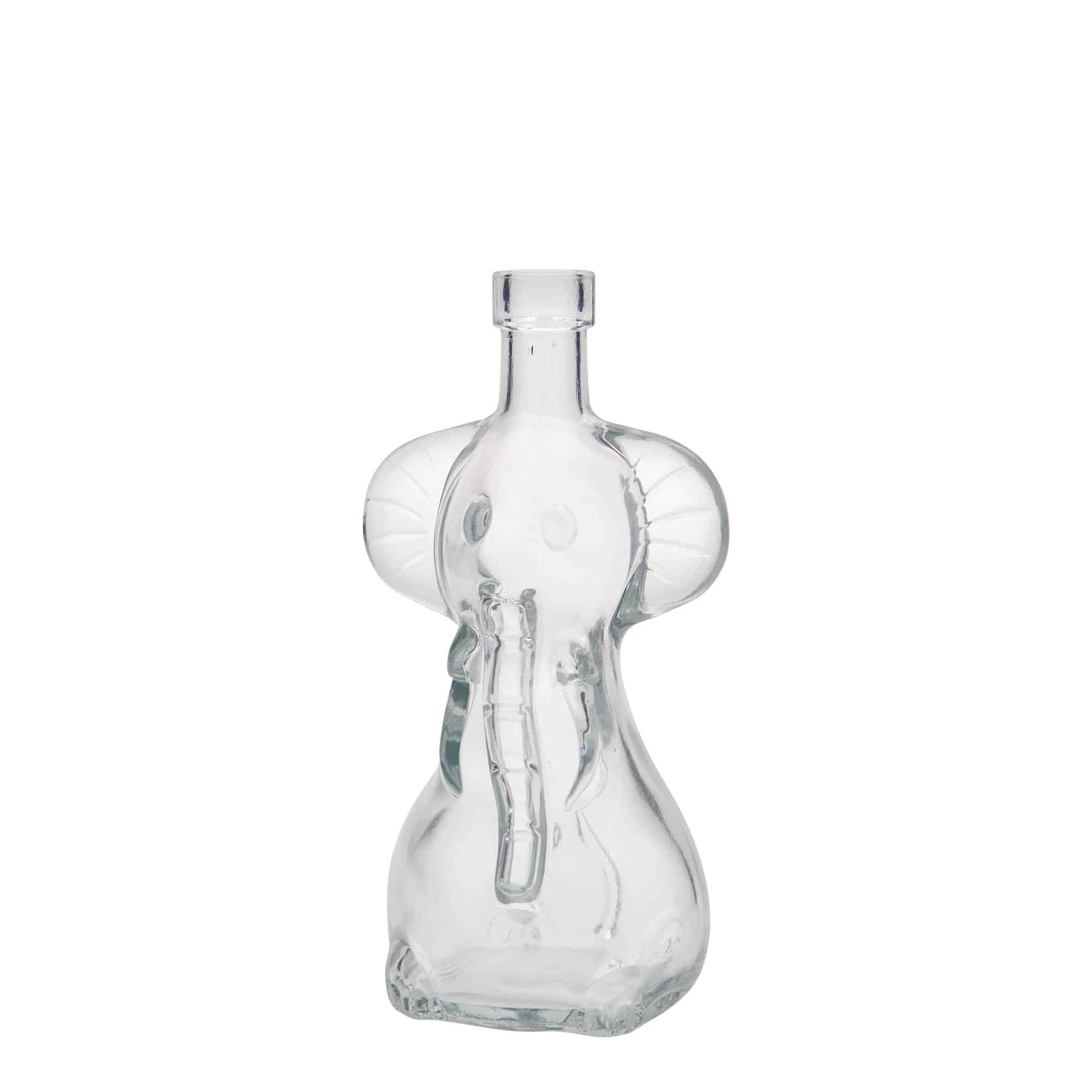 200 ml Glasflasche 'Elefant', Mündung: Kork