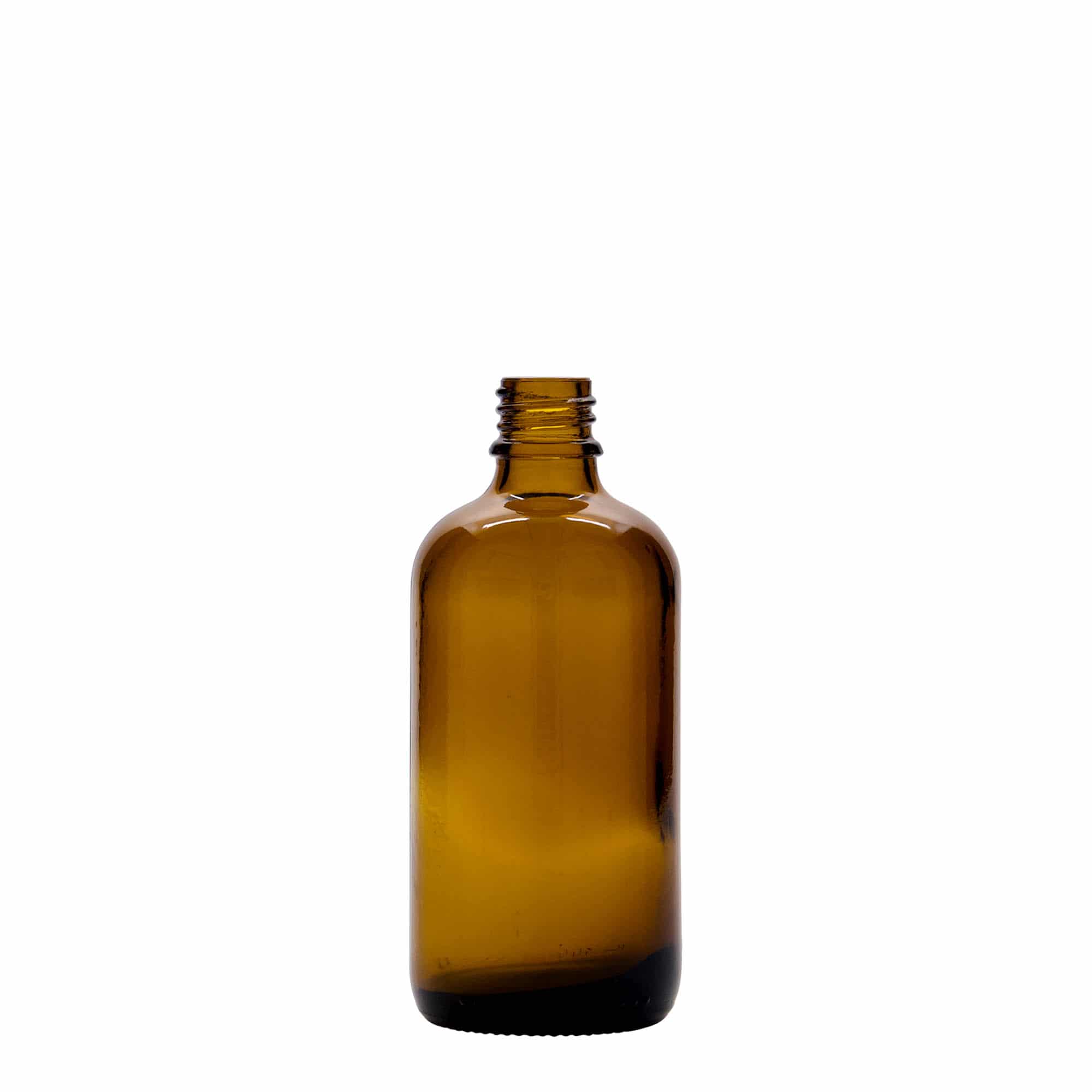 100 ml Sprühflasche Medizin, Glas, braun, Mündung: DIN 18