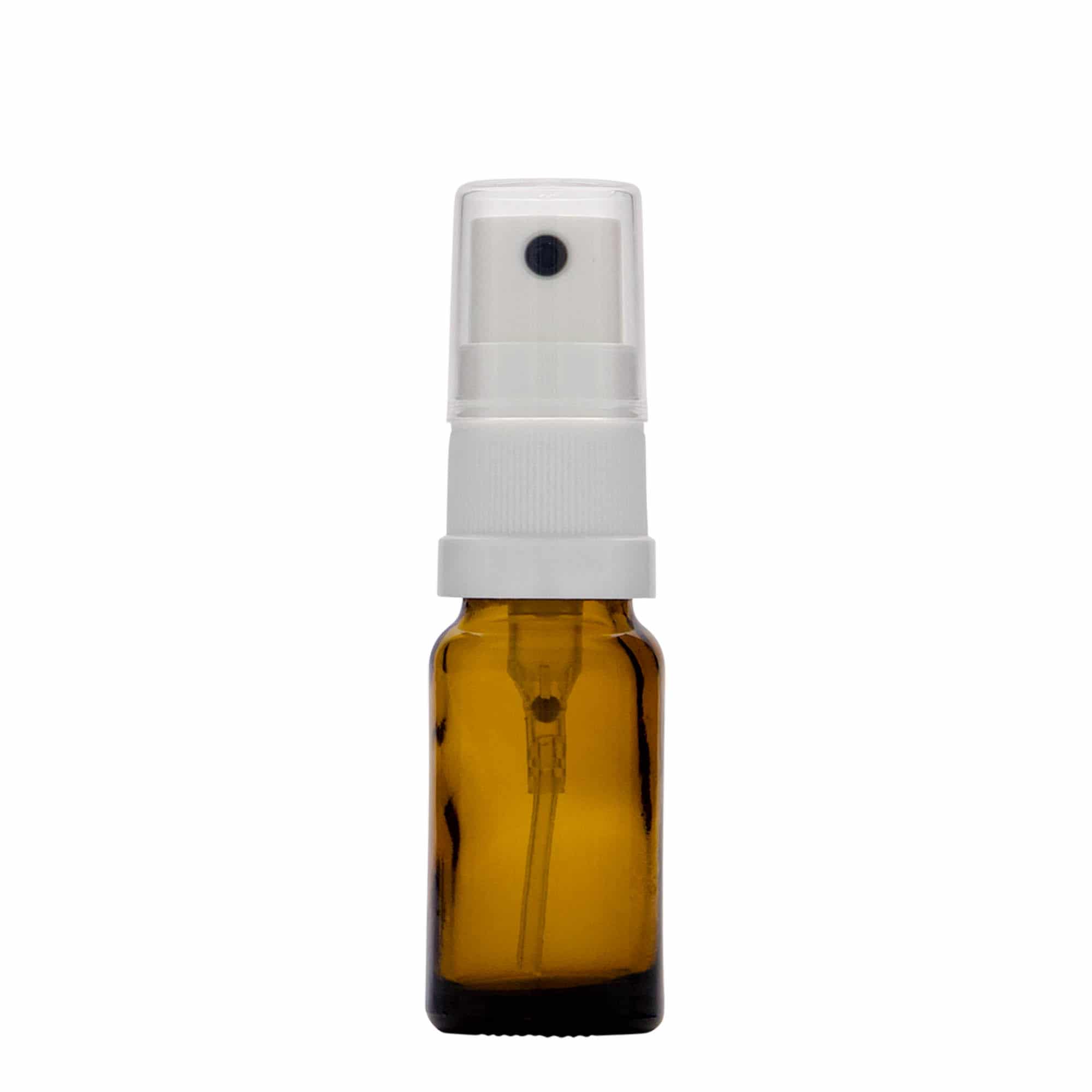 10 ml Sprühflasche Medizin, Glas, braun, Mündung: DIN 18