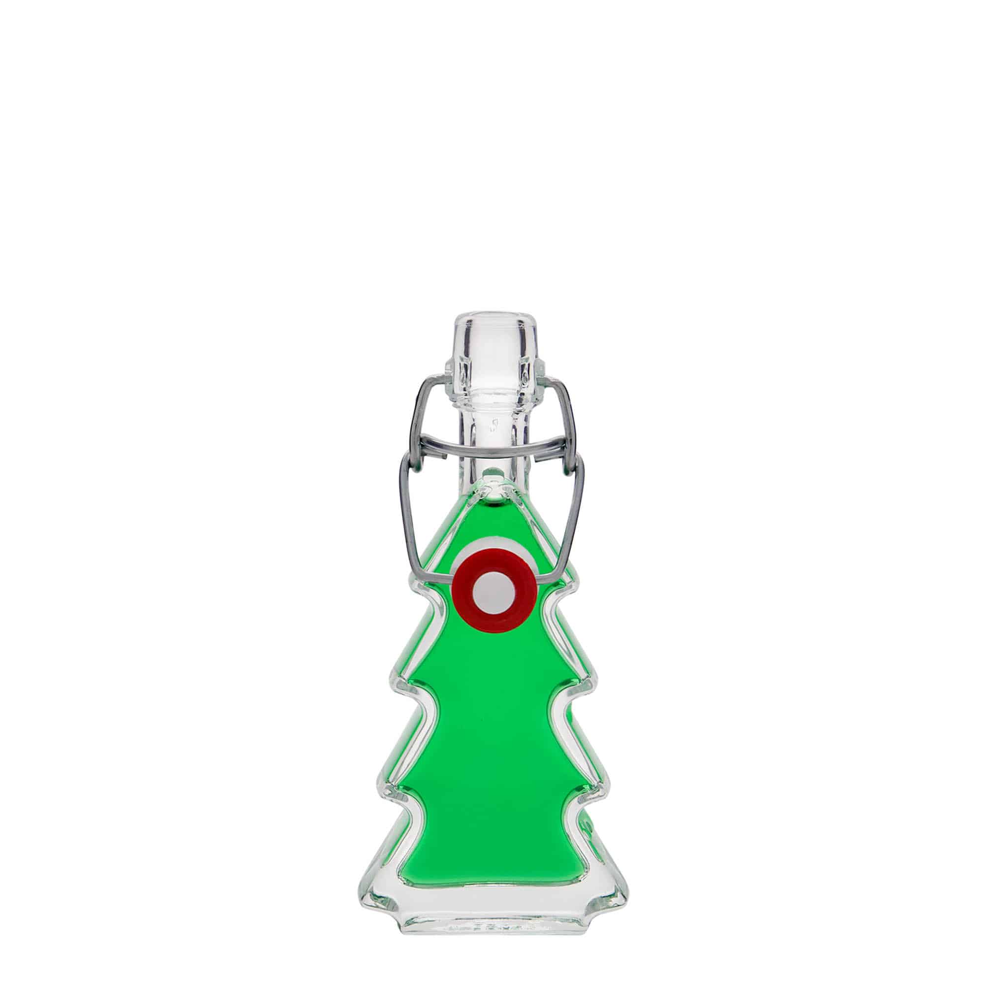 40 ml Glasflasche 'Tannenbaum', Mündung: Bügelverschluss