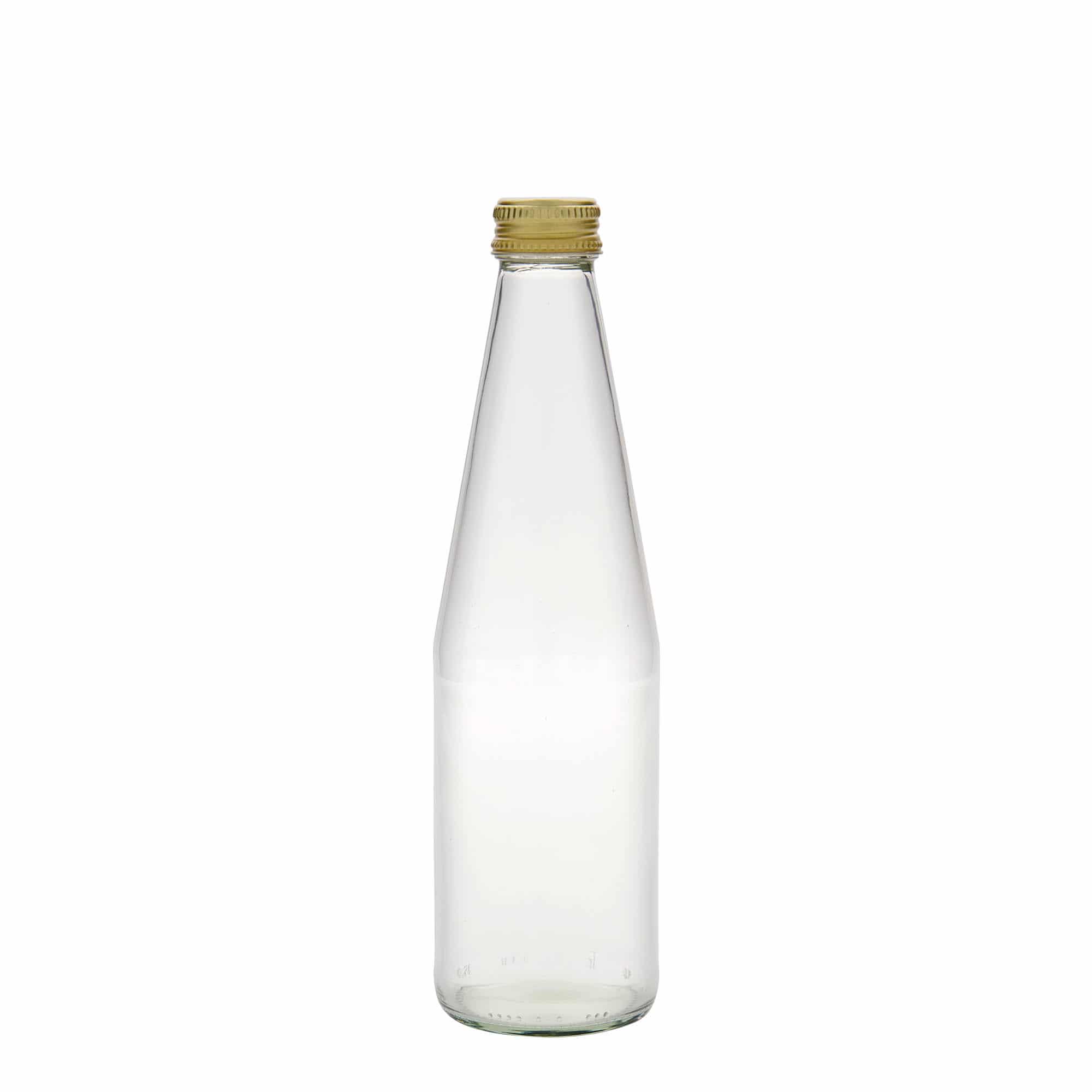 330 ml Universalflasche Karottenform, Glas, Mündung: PP 28