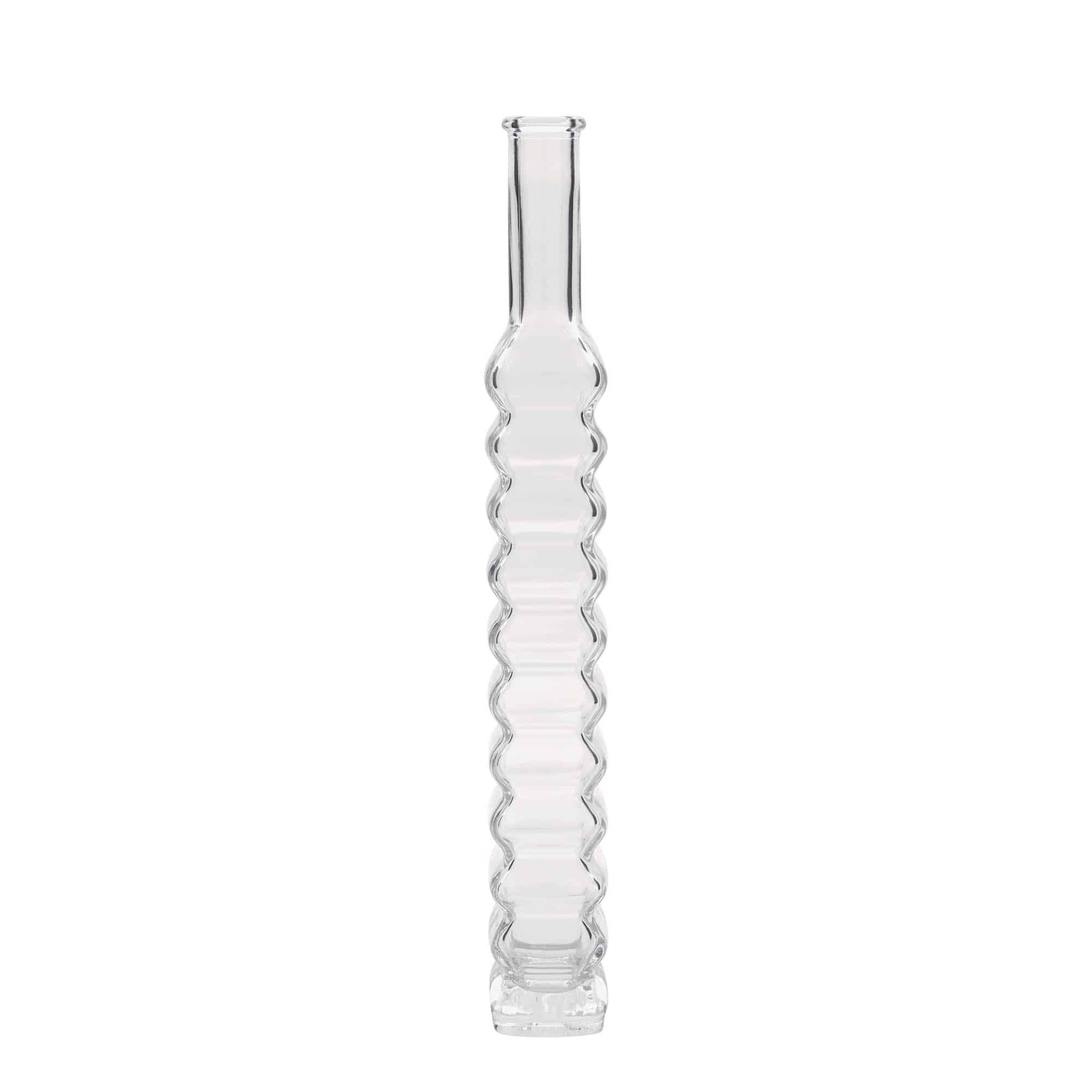 200 ml Glasflasche 'Roma, quadratisch, Mündung: Kork