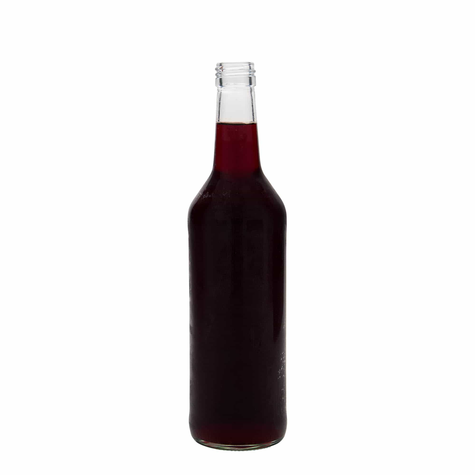 500 ml Glasflasche Geradhals, Mündung: PP 28