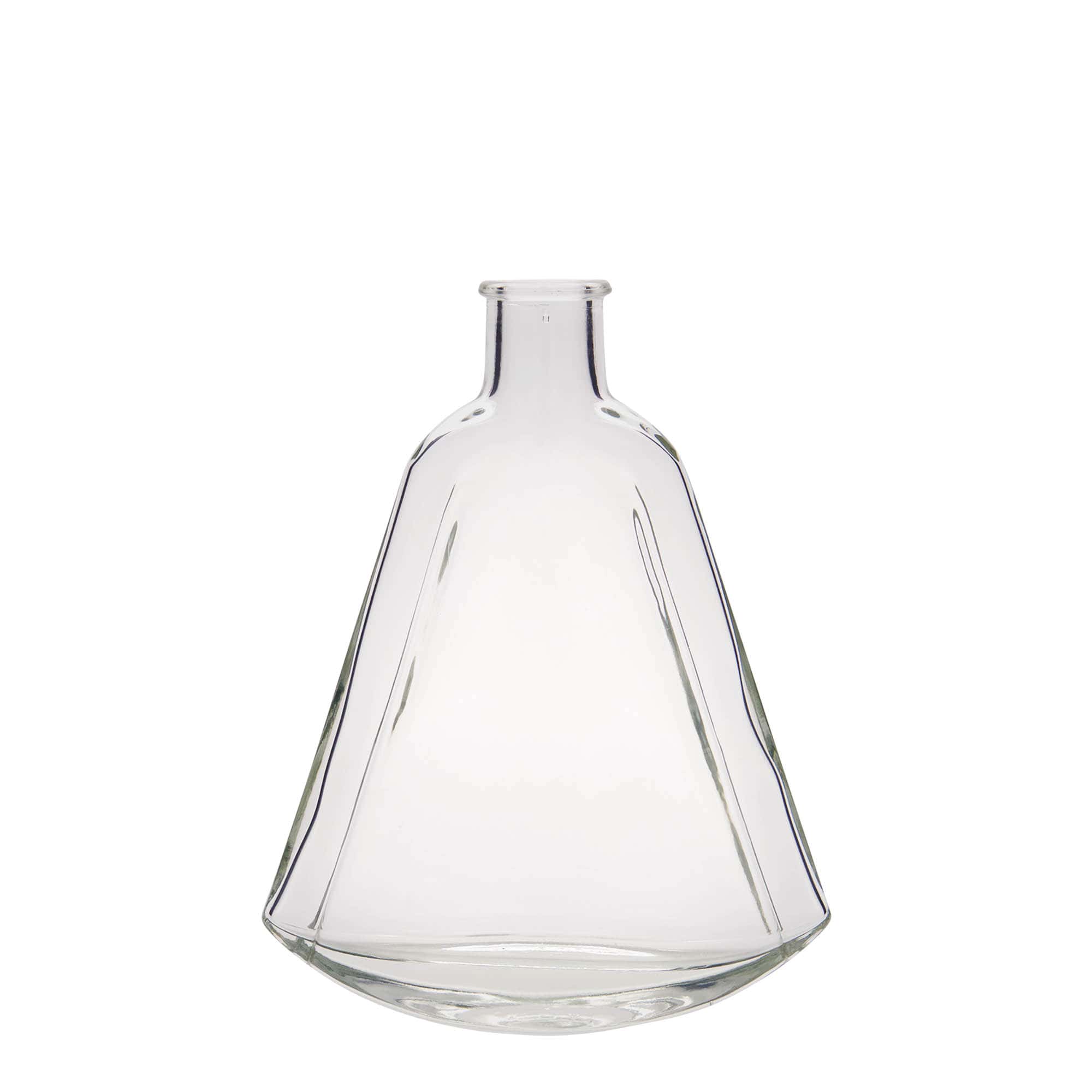 200 ml Glasflasche 'Maurizio', oval, Mündung: Kork