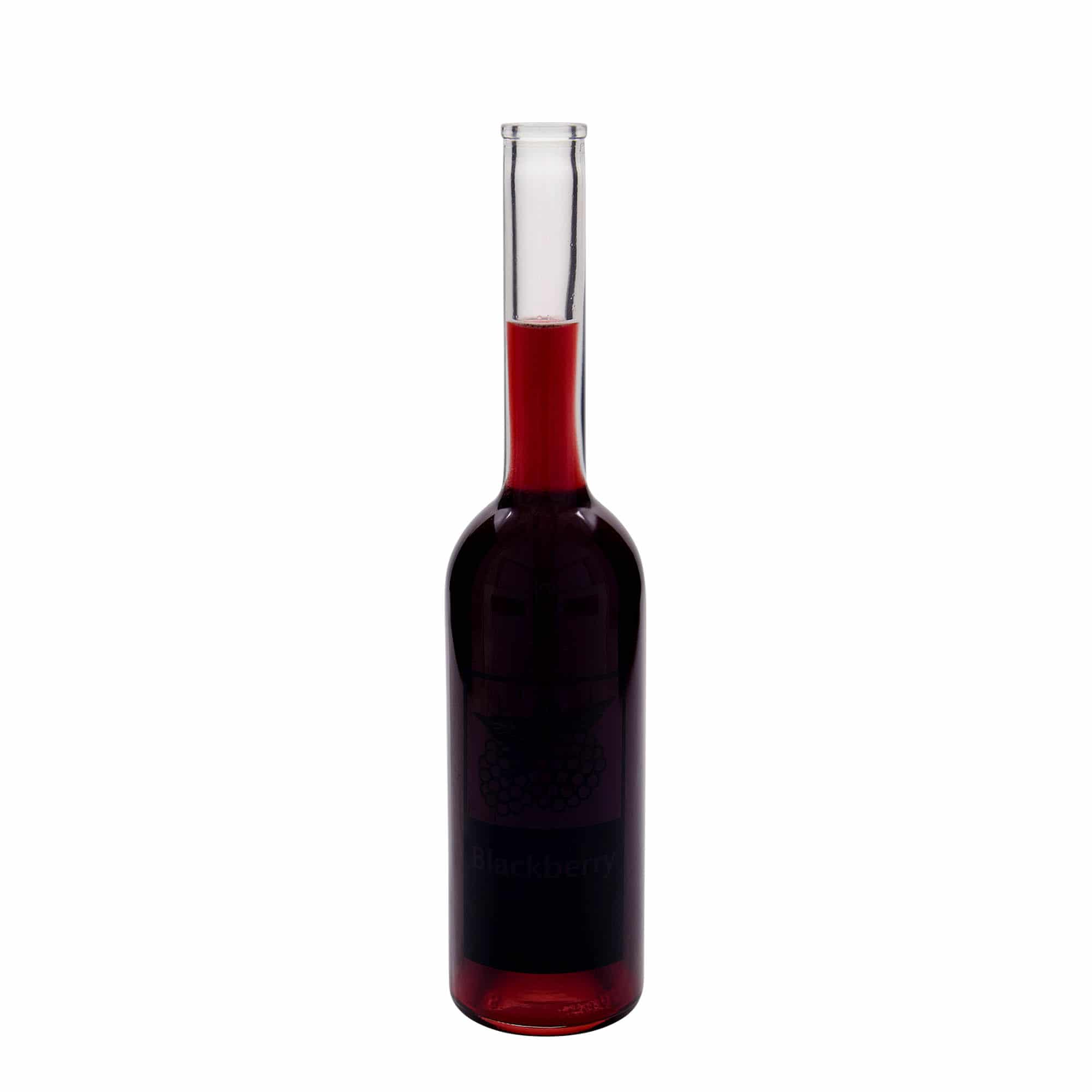 500 ml Glasflasche 'Opera', Motiv: Blackberry, Mündung: Kork