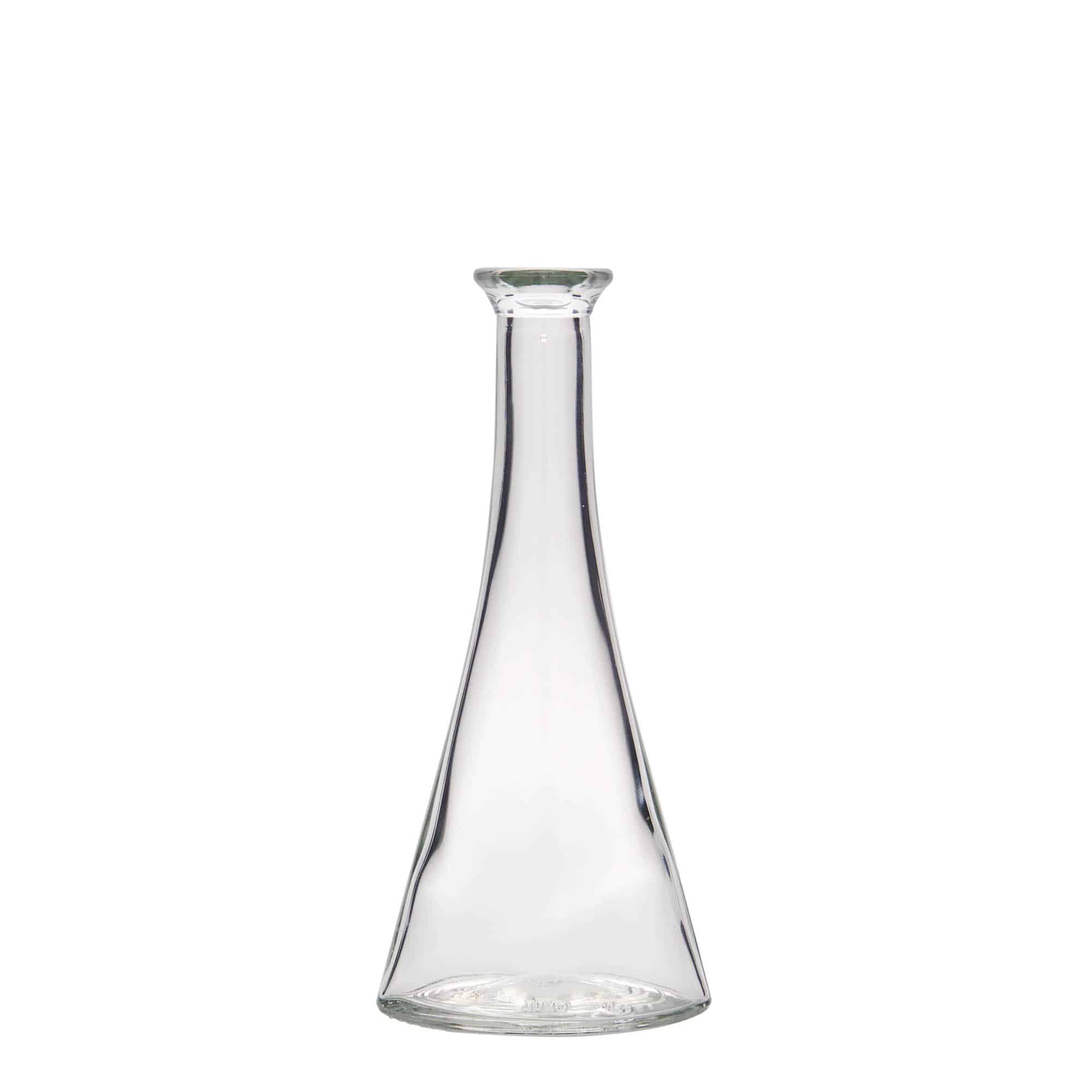 100 ml Glasflasche 'Veronica', halbrund, Mündung: Kork