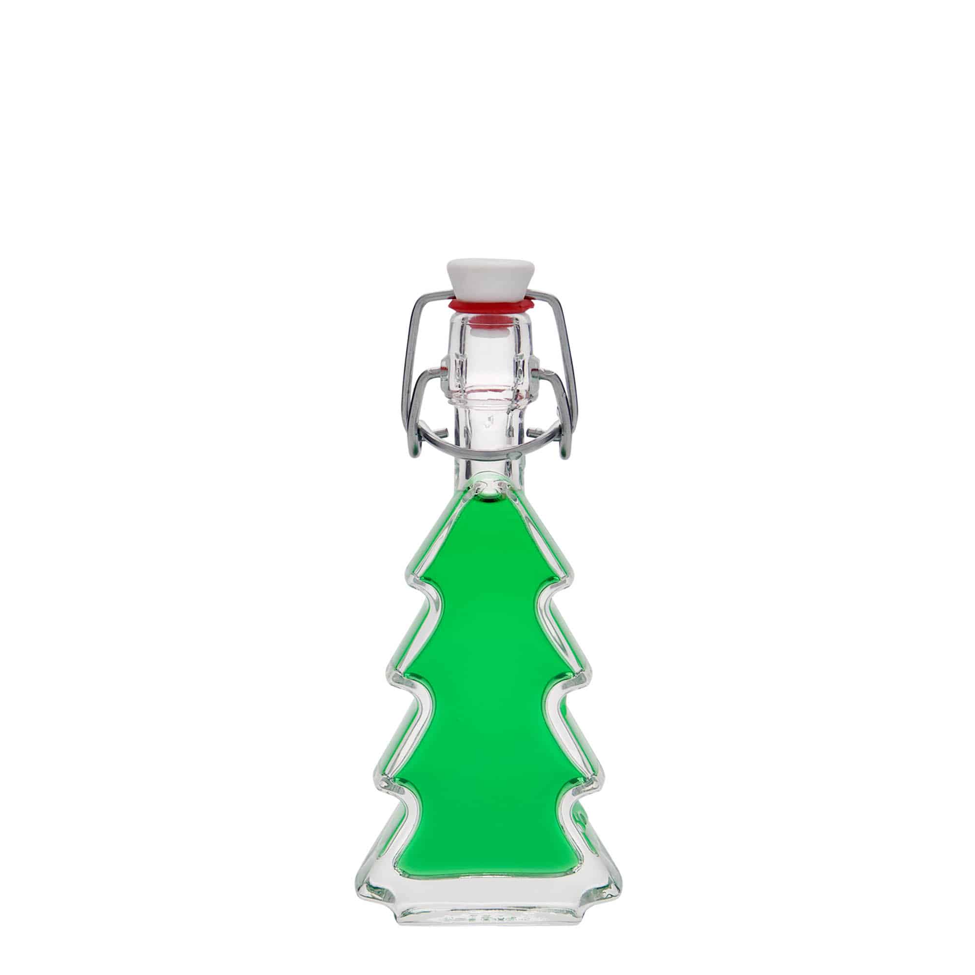 40 ml Glasflasche 'Tannenbaum', Mündung: Bügelverschluss