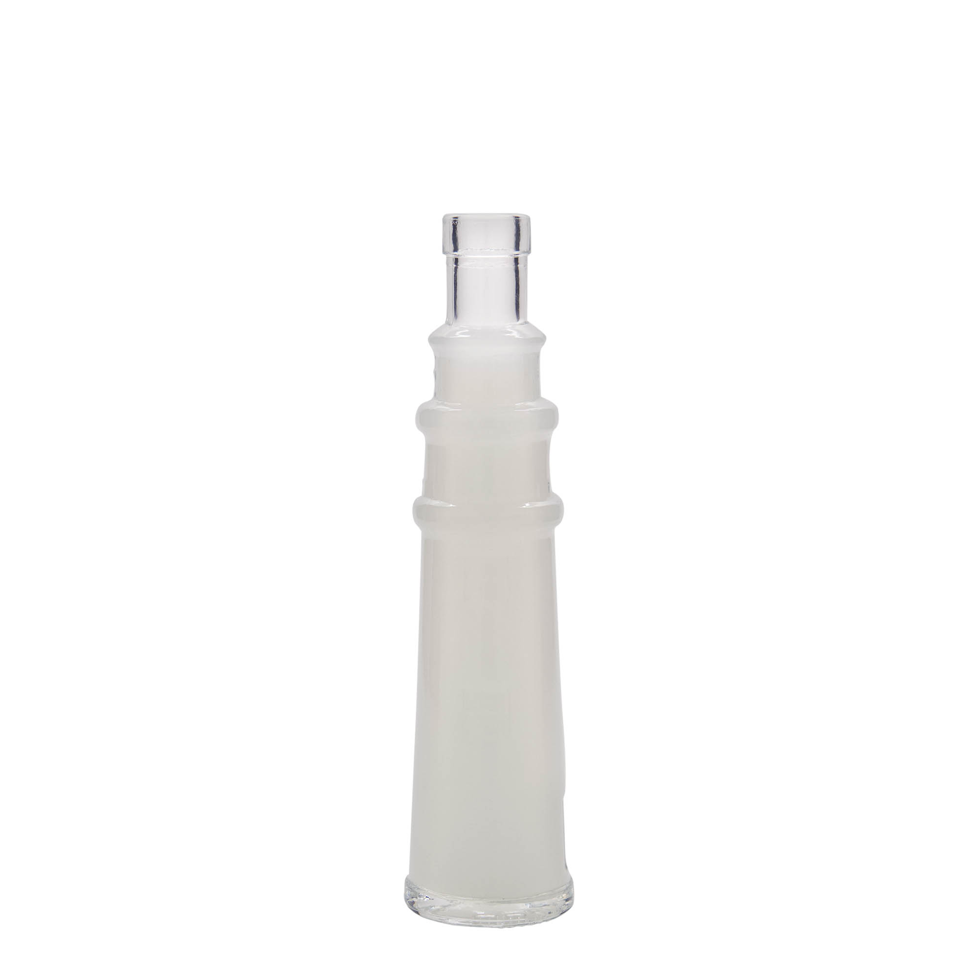 100 ml Glasflasche 'Leuchtturm', Mündung: Kork