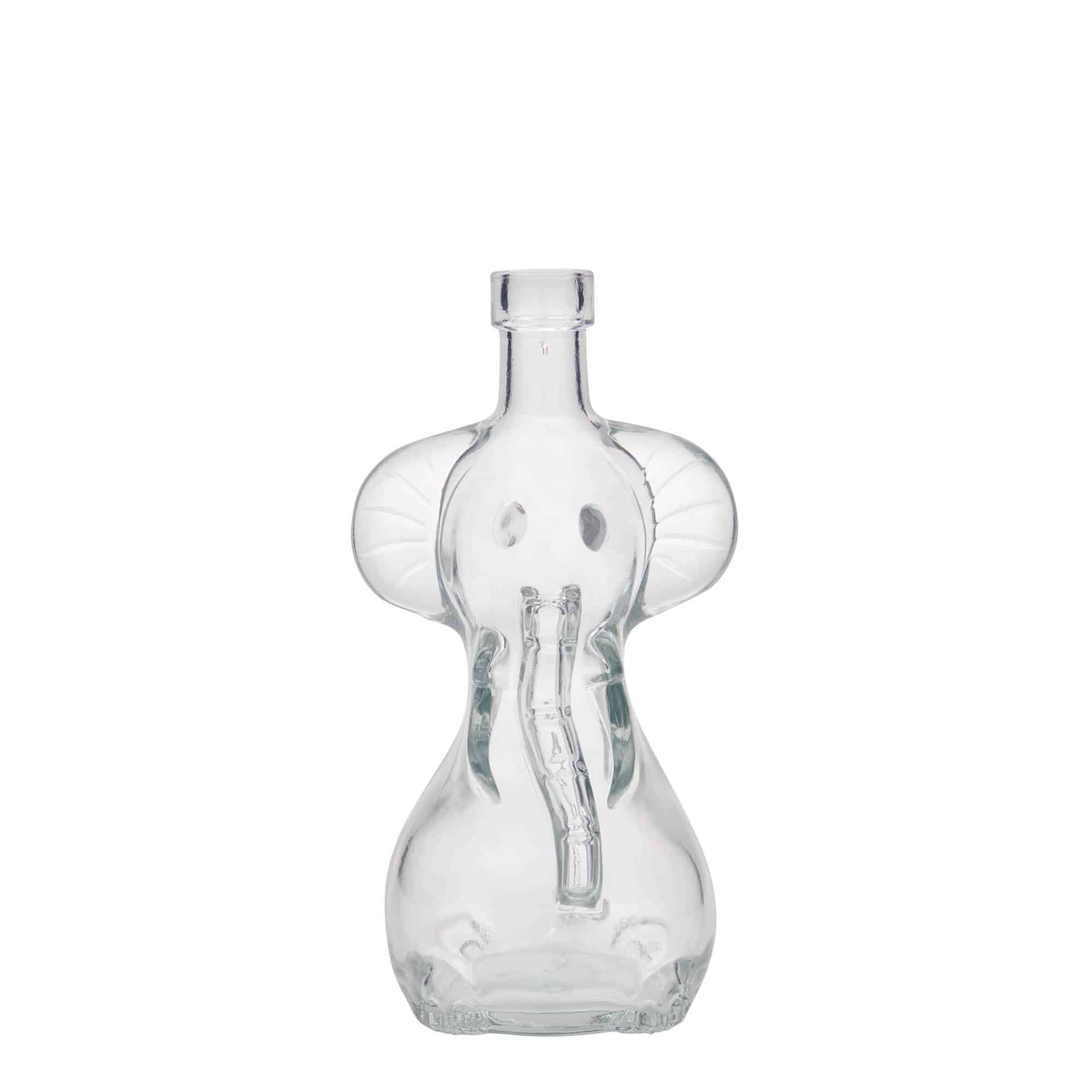 200 ml Glasflasche 'Elefant', Mündung: Kork