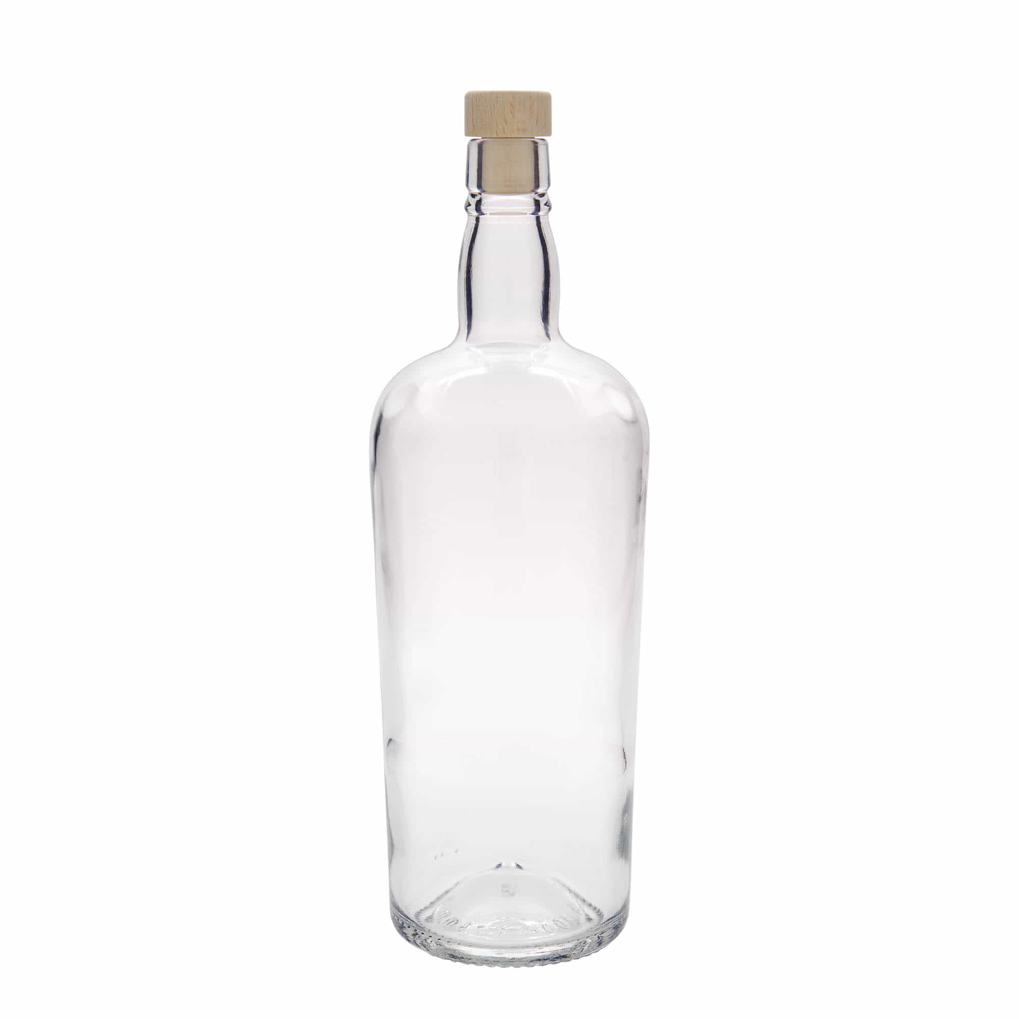 1000 ml Glasflasche 'Edinburgh', Mündung: Kork