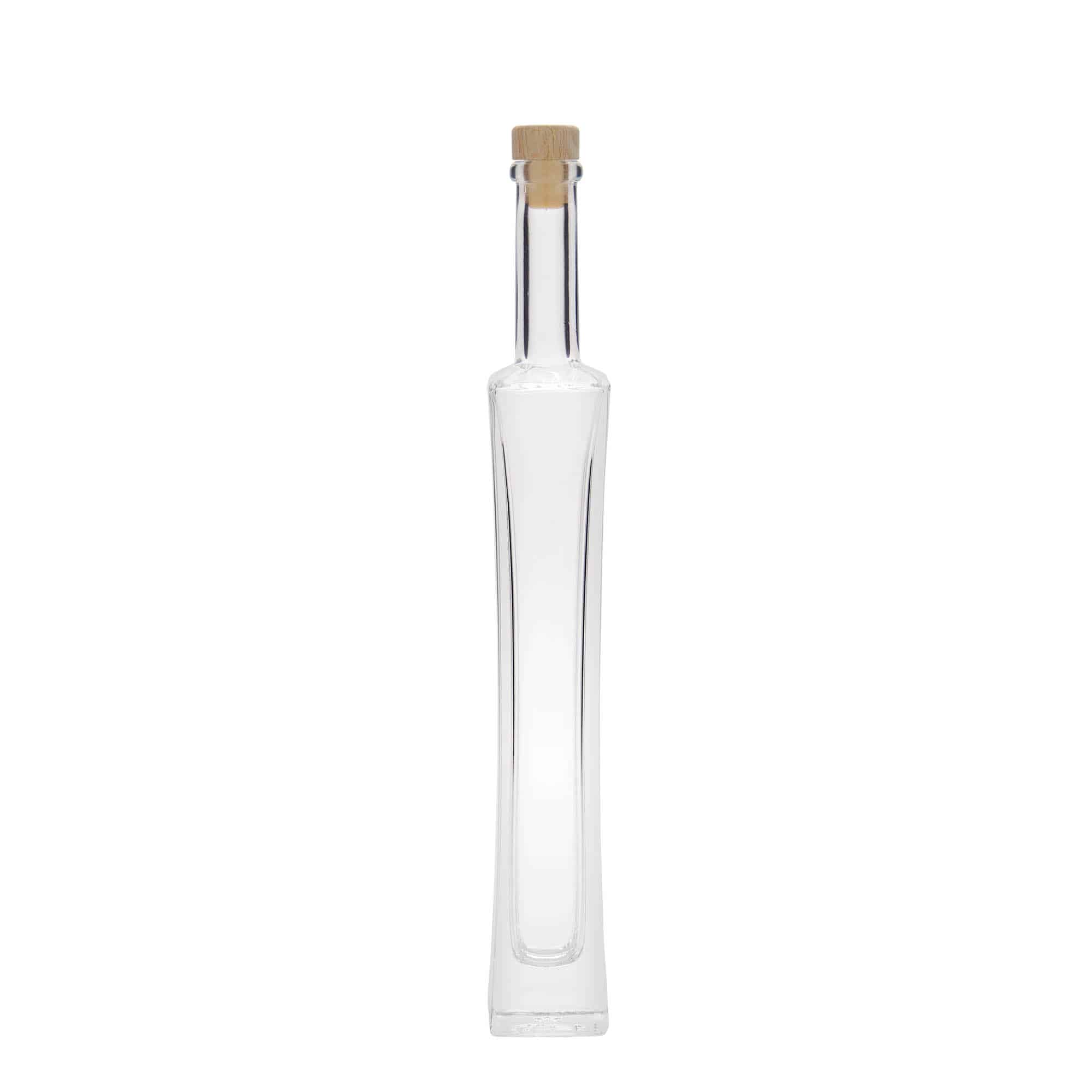 100 ml Glasflasche 'Koko', quadratisch, Mündung: Kork