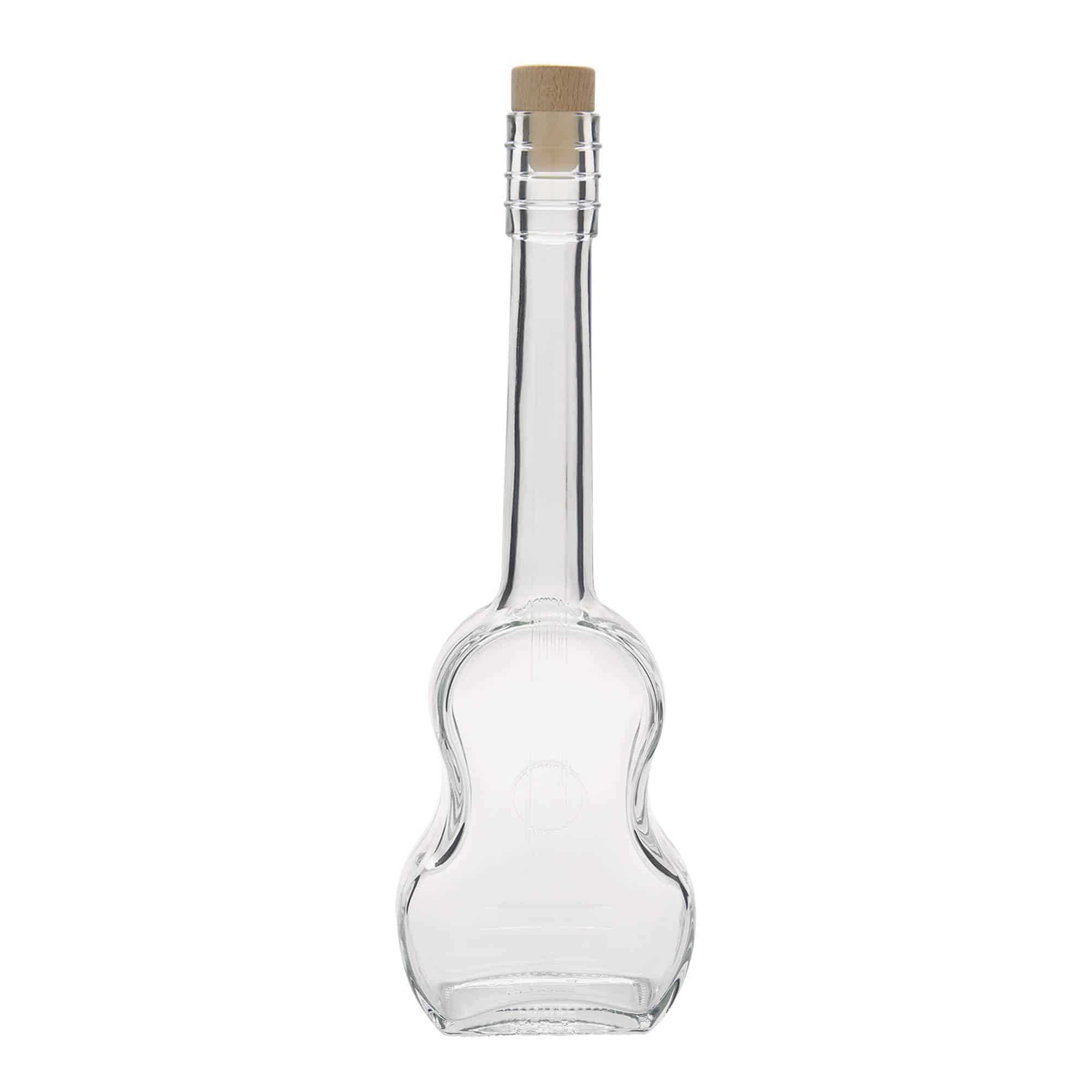 500 ml Glasflasche 'Gitarre', Mündung: Kork