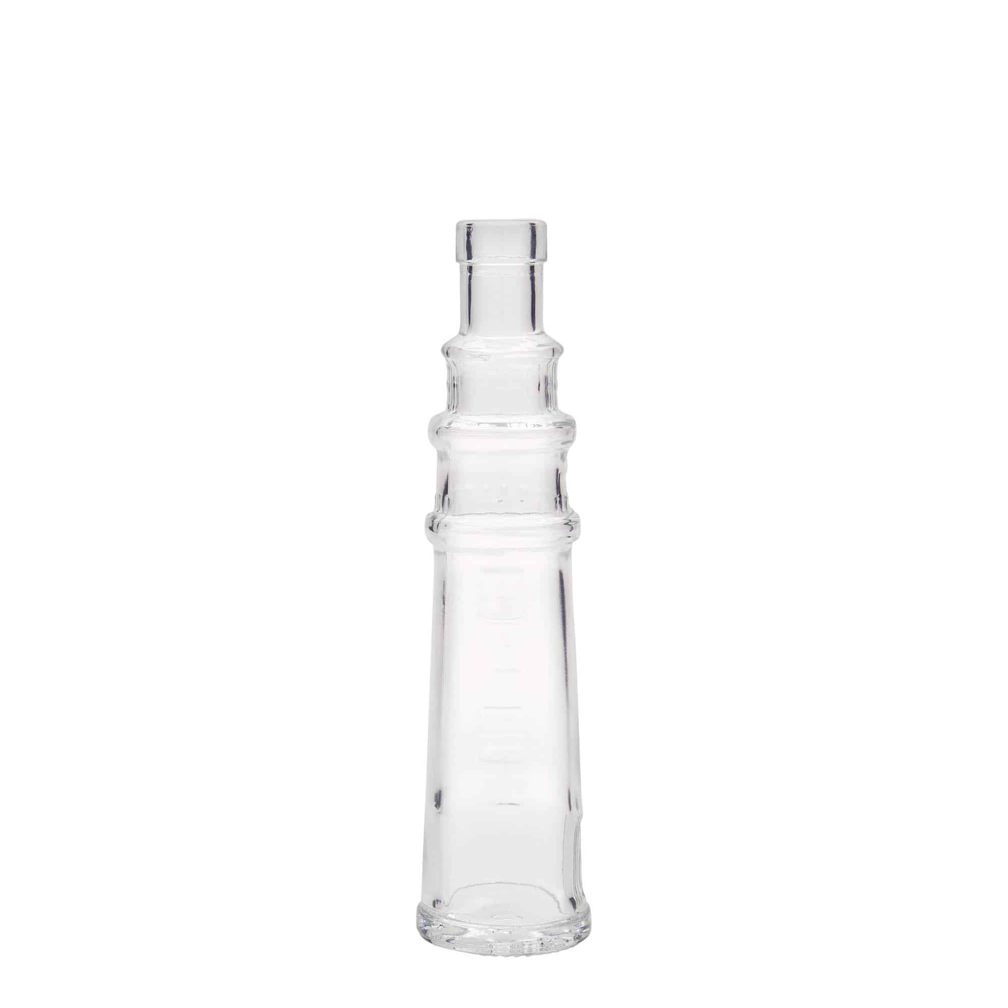 100 ml Glasflasche 'Leuchtturm', Mündung: Kork