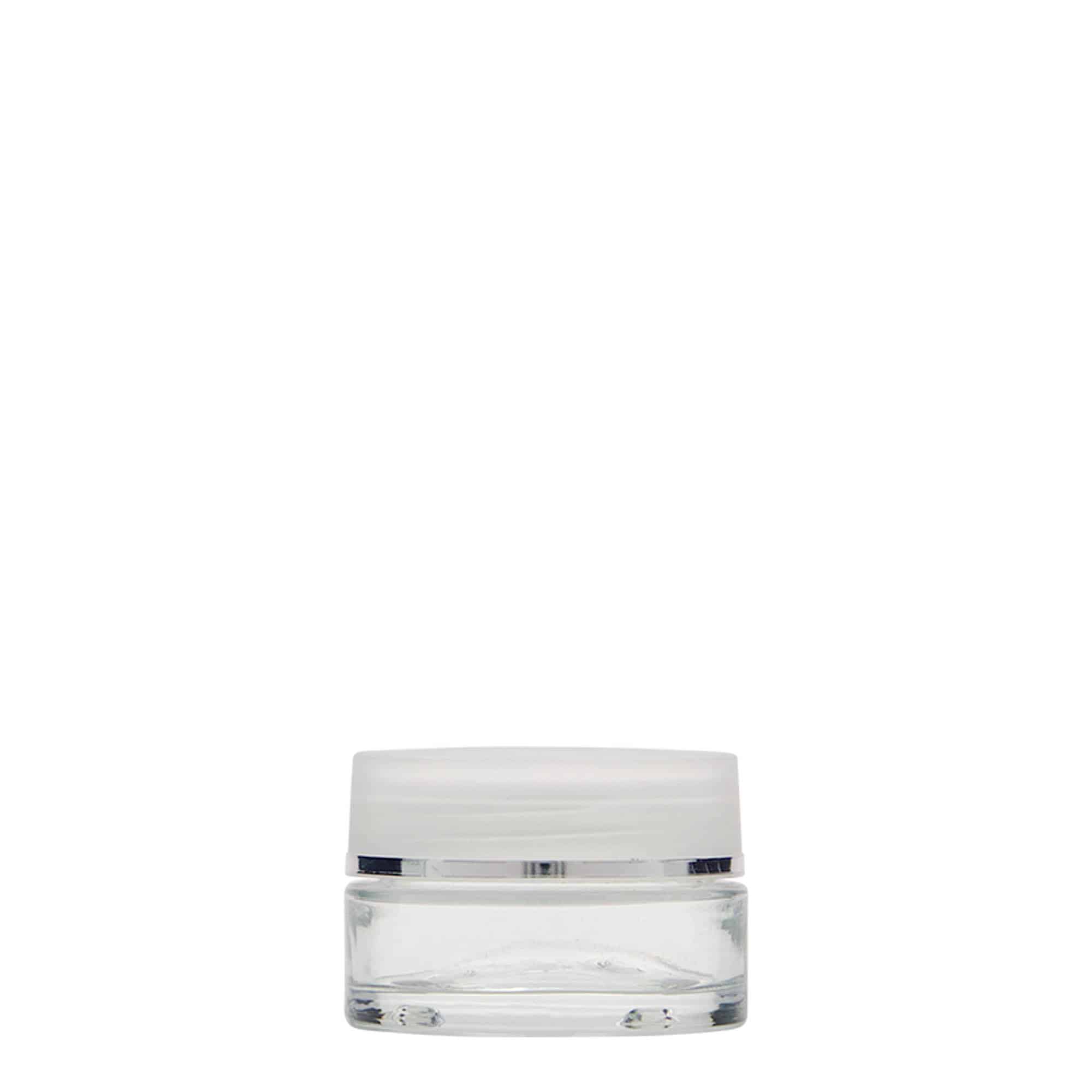 15 ml Tiegel 'Clear Edition', Glas, Mündung: Schraubverschluss