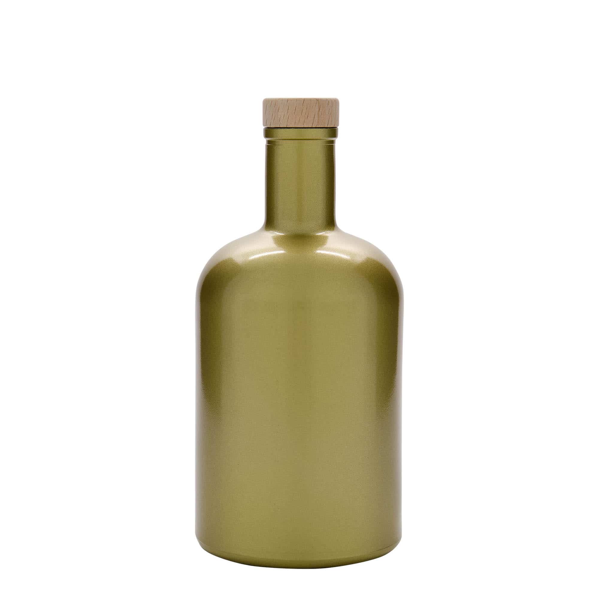 700 ml Glasflasche 'Gerardino', gold, Mündung: Kork